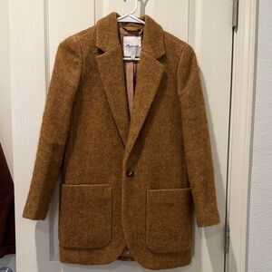 NWOT Madewell Tan Wool Blend Blazer
